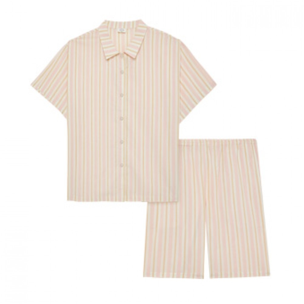 여)반팔선염체크파자마#K13