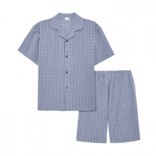 남)반팔선염체크파자마#K12